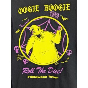 Disney Oogie Boogie Roll The Dice T-Shirt XS Nightmare Before Christmas Goth
